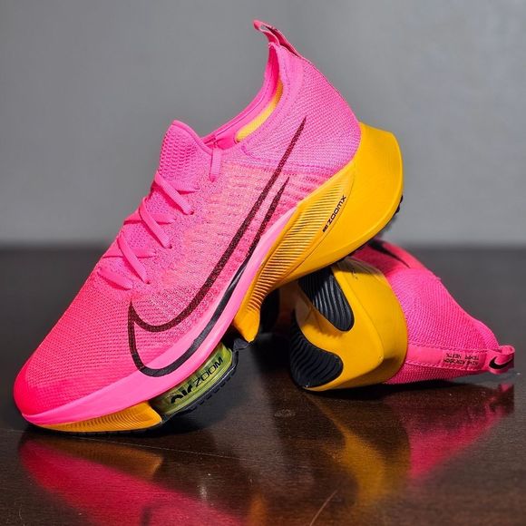 Nike Air Zoom Tempo Next% Flyknit Running Shoes Men's 8 Hyper Pink CI9923-600 - Picture 16 of 16